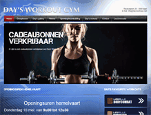 Tablet Screenshot of daysworkout.com
